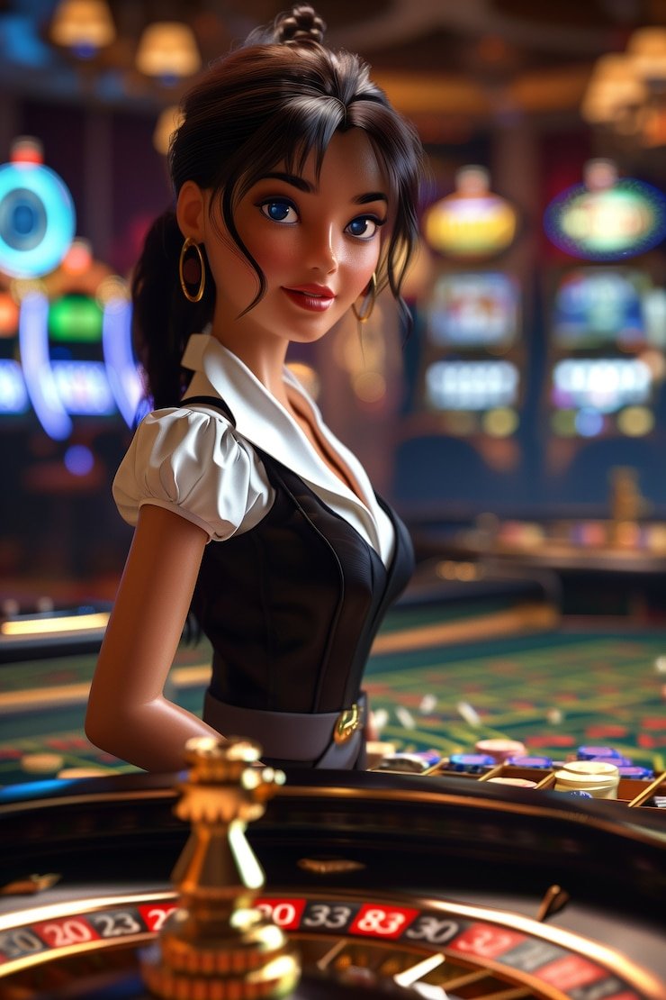Meja Sic Bo dealer langsung di platform key toto dengan tiga dadu dan cangkir transparan